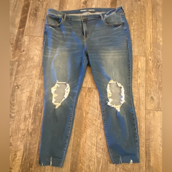 Women’s plus size Distressed Denim Jeans Size 20 - Picture 3 of 4